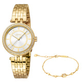 Esprit Cora Ladies Silver Dial Gold Tone Watch