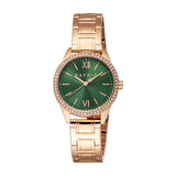 Esprit Stella Ladies Dark Green Dial Stainless Steel Rose Gold Watch