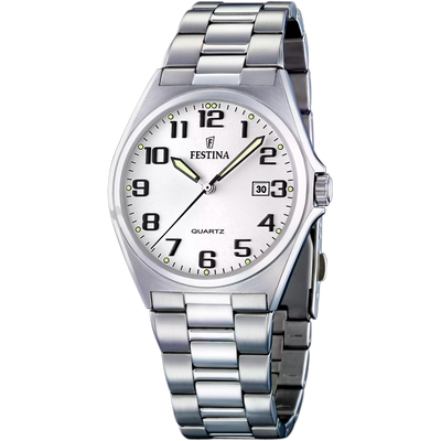 Festina Classics Men's Silver Dial Stainless Steel Watch