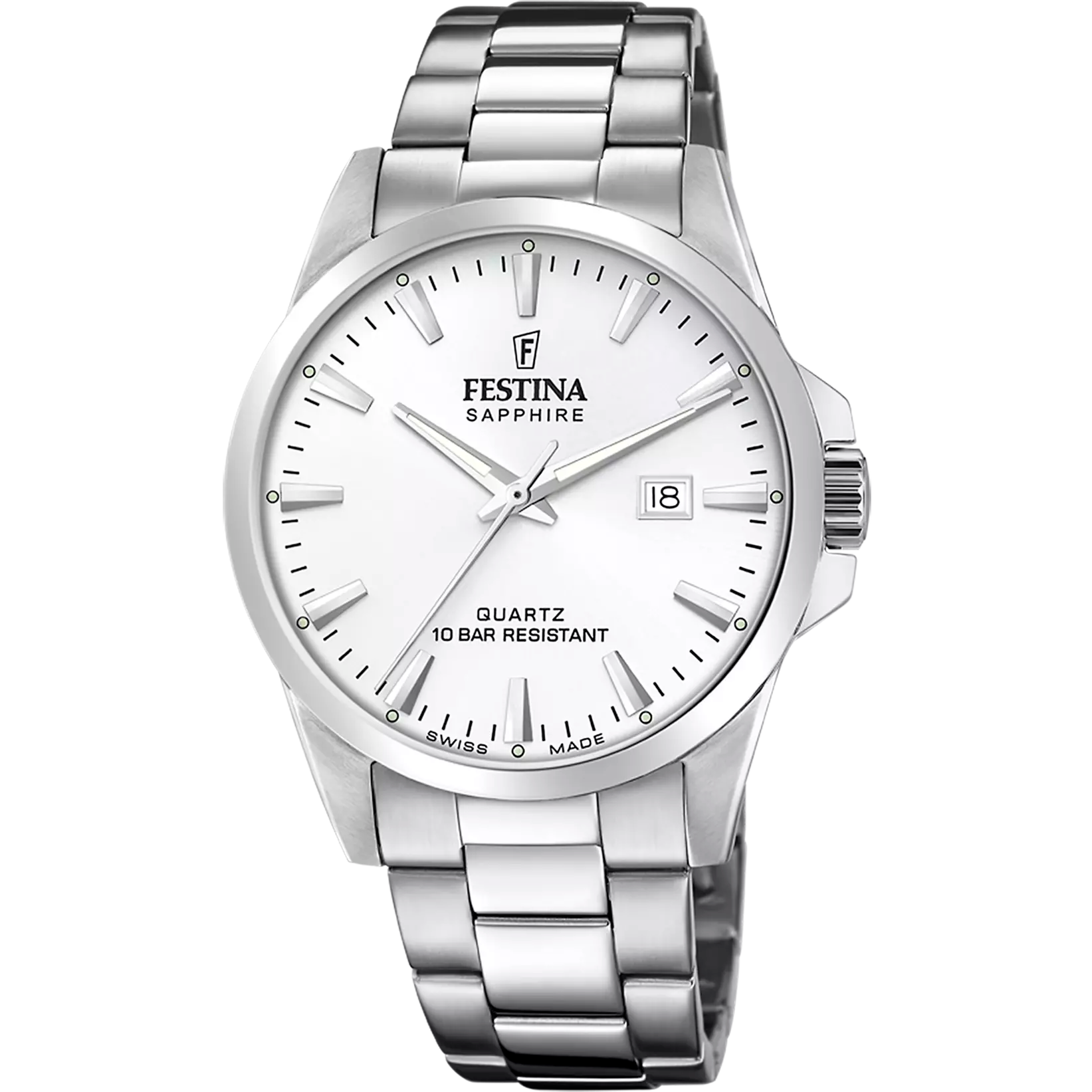 Festina Classic Men's Silver Dial Stainless Steel Watch | Fashion Watches | GCC | Men | Mens | Mens Watches Festina Classic Men's Silver Dial Stainless Steel Watch | Fashion Watches | GCC | Men | Mens | Mens Watches