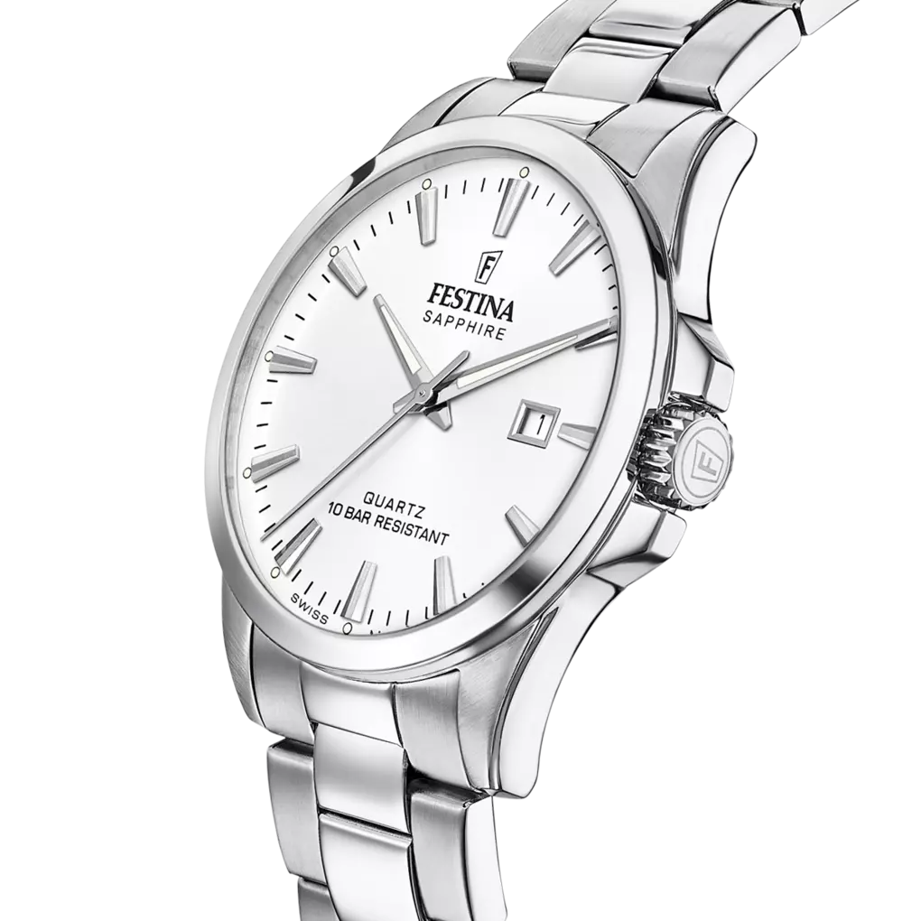 Festina Classic Men's Silver Dial Stainless Steel Watch | Fashion Watches | GCC | Men | Mens | Mens Watches Festina Classic Men's Silver Dial Stainless Steel Watch | Fashion Watches | GCC | Men | Mens | Mens Watches