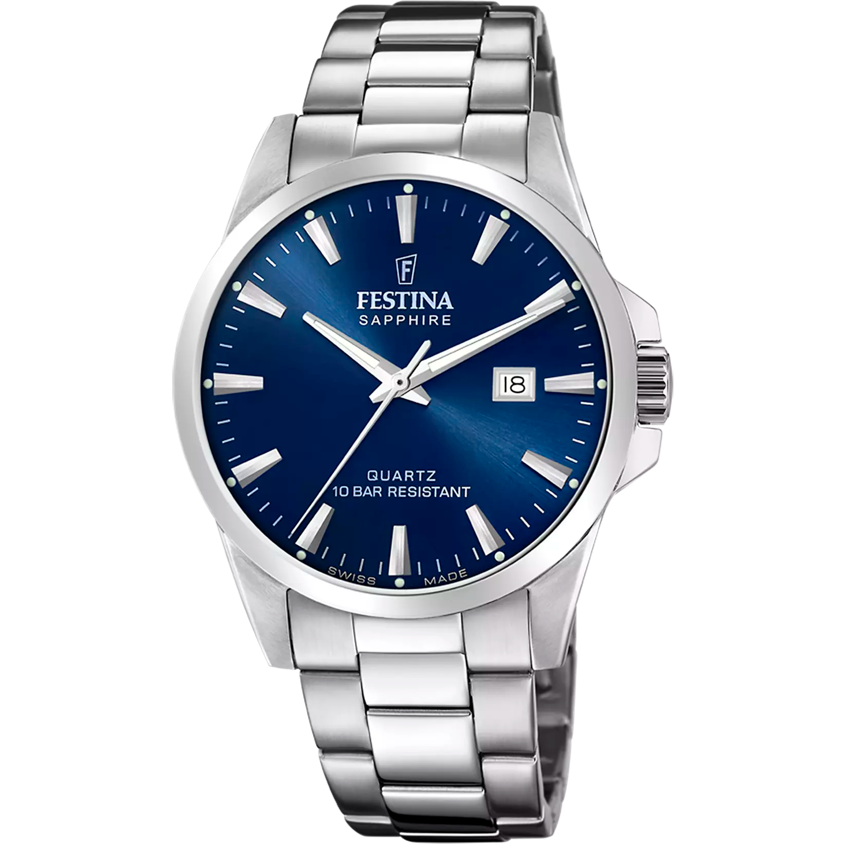 Festina Classics Men's Blue Dial Stainless Steel Watch | Fashion Watches | GCC | Men | Mens | Mens Watches Festina Classics Men's Blue Dial Stainless Steel Watch | Fashion Watches | GCC | Men | Mens | Mens Watches