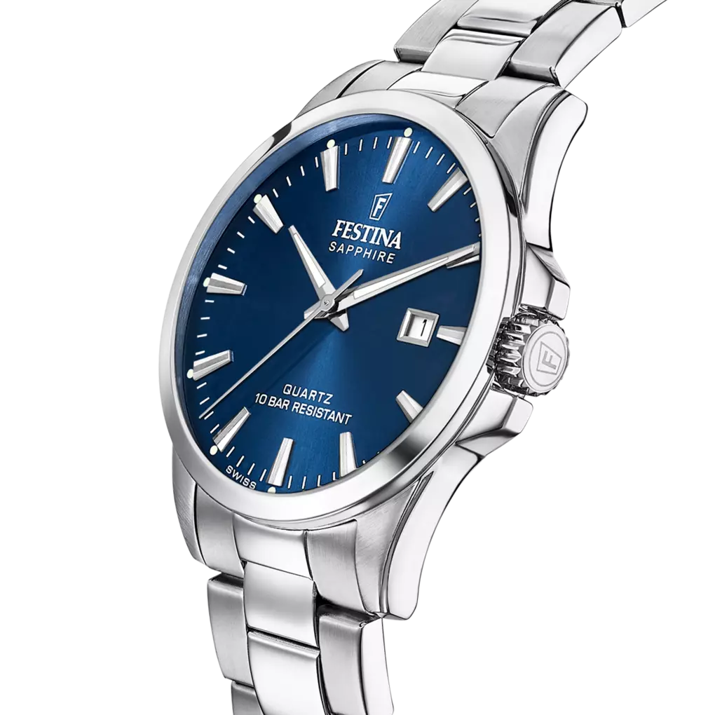 Festina Classics Men's Blue Dial Stainless Steel Watch | Fashion Watches | GCC | Men | Mens | Mens Watches Festina Classics Men's Blue Dial Stainless Steel Watch | Fashion Watches | GCC | Men | Mens | Mens Watches