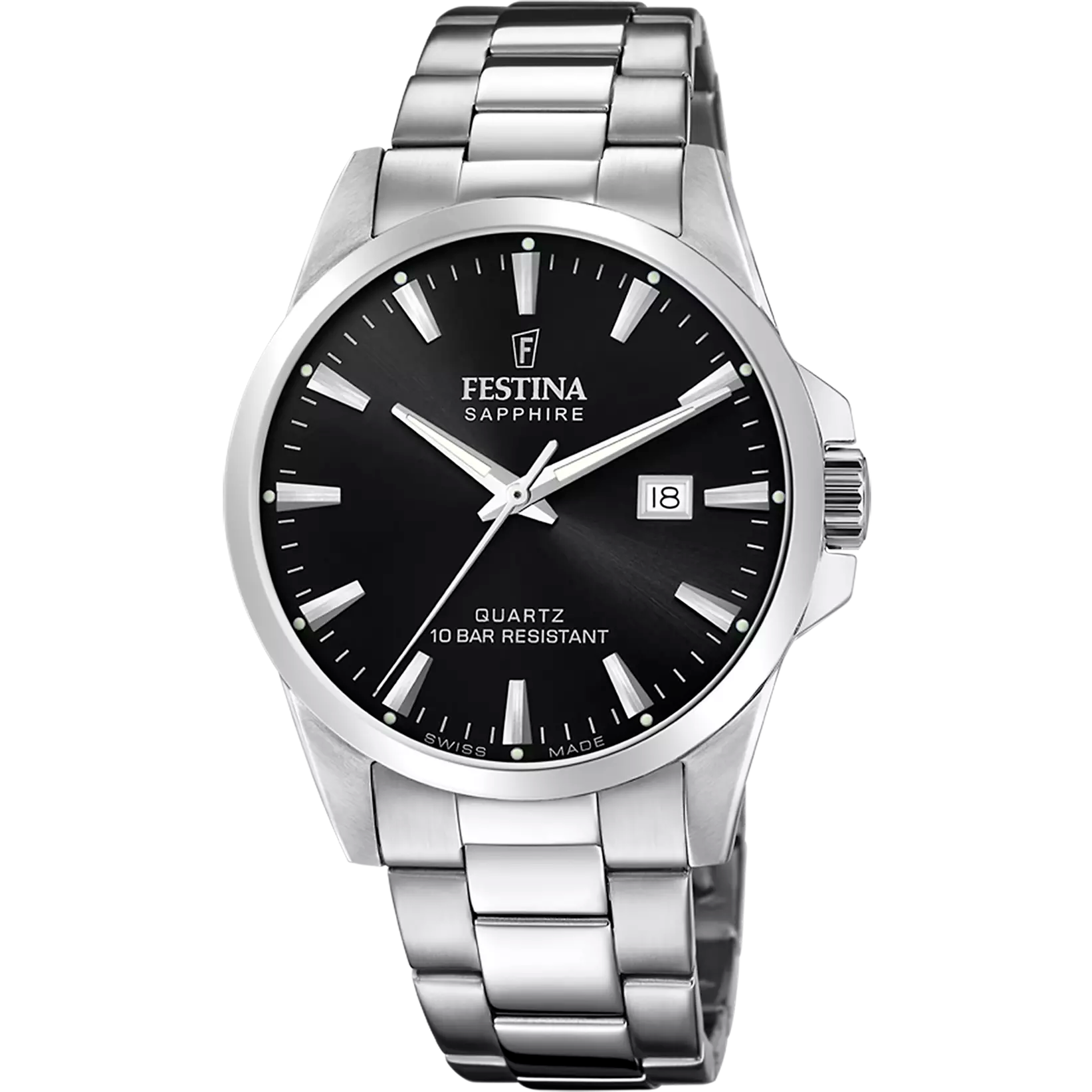 Festina Classics Men's Black Dial Stainless Steel Watch | Fashion Watches | GCC | Men | Mens | Mens Watches Festina Classics Men's Black Dial Stainless Steel Watch | Fashion Watches | GCC | Men | Mens | Mens Watches