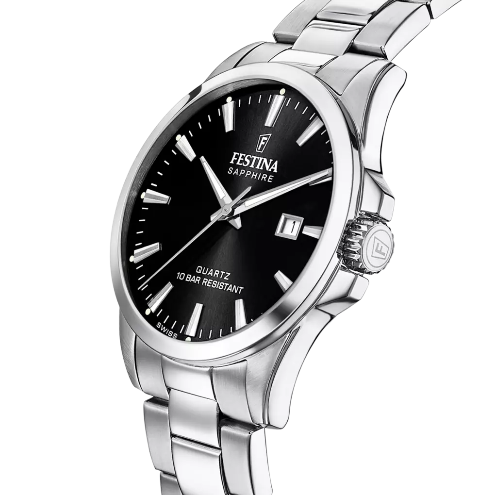 Festina Classics Men's Black Dial Stainless Steel Watch | Fashion Watches | GCC | Men | Mens | Mens Watches Festina Classics Men's Black Dial Stainless Steel Watch | Fashion Watches | GCC | Men | Mens | Mens Watches