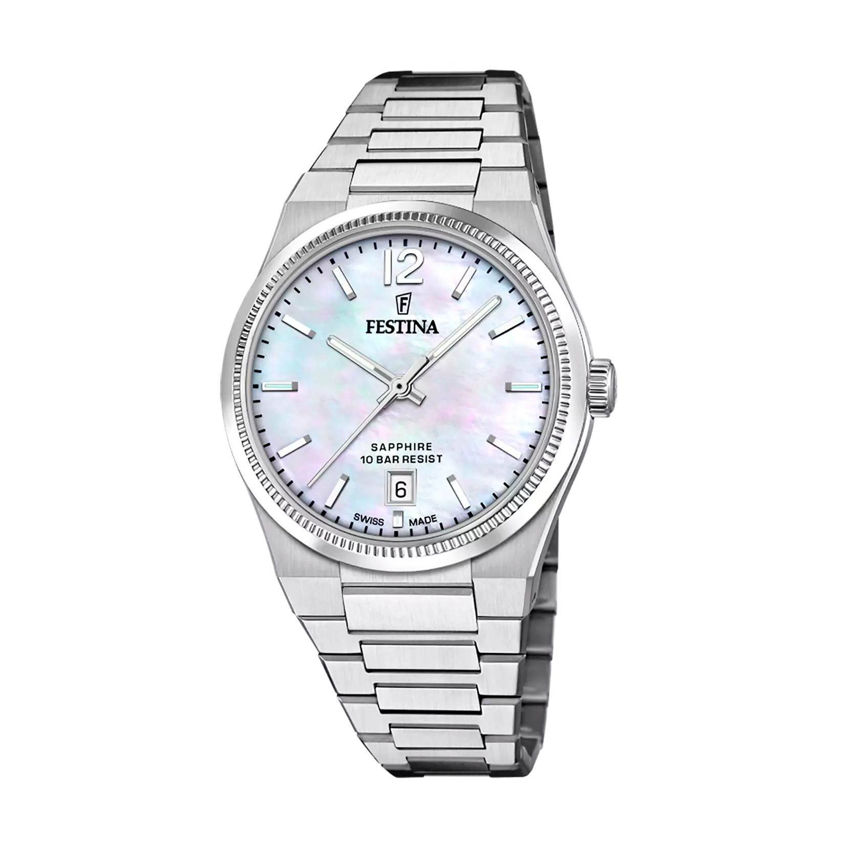 Festina Swiss Made Rivé Ladies Beige MOP Dial Stainless Steel Watch | Collection: Watches | Fashion Watches | GCC | Gift Box | scat: Fashion Timepieces | Watch | Watches | Who: For Her | Women | Women Watches & jewellery | Womens | Womens Watches Festina Swiss Made Rivé Ladies Beige MOP Dial Stainless Steel Watch | Collection: Watches | Fashion Watches | GCC | Gift Box | scat: Fashion Timepieces | Watch | Watches | Who: For Her | Women | Women Watches & jewellery | Womens | Womens Watches