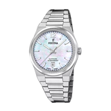 Festina Swiss Made Rivé Ladies Beige MOP Dial Stainless Steel Watch