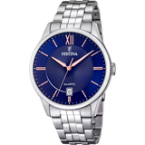 Festina Classics Men's Blue Dial Stainless Steel Watch