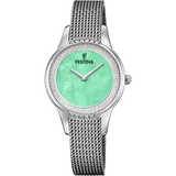 Festina Mademoiselle Ladies Aquamarine Dial Mesh Stainless Steel Brecelet Watch 