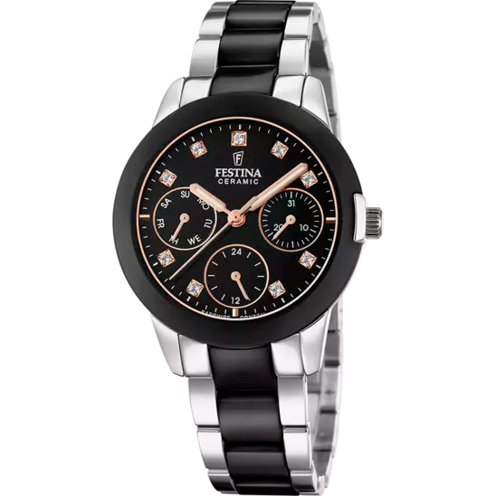 Festina Ceramic Women's Black Dial Silver Black Watch | Fashion Watches | GCC | Watches | Women | Womens | Womens Watches Festina Ceramic Women's Black Dial Silver Black Watch | Fashion Watches | GCC | Watches | Women | Womens | Womens Watches