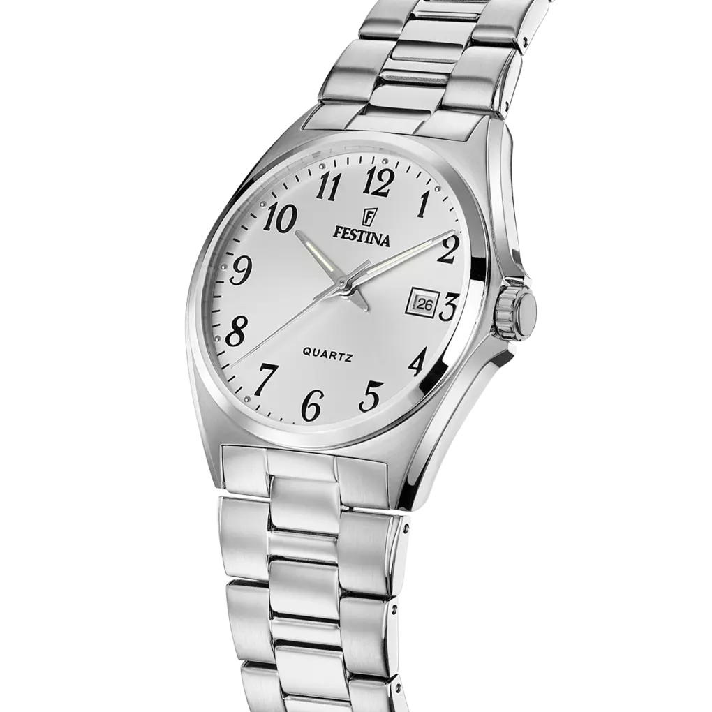 Festina Classics Men's White Dial Stainless Steel Watch | Fashion Watches | GCC | Men | Mens | Mens Watches Festina Classics Men's White Dial Stainless Steel Watch | Fashion Watches | GCC | Men | Mens | Mens Watches