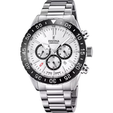 Festina Ceramic Men's White Dial Stainless Steel Watch
