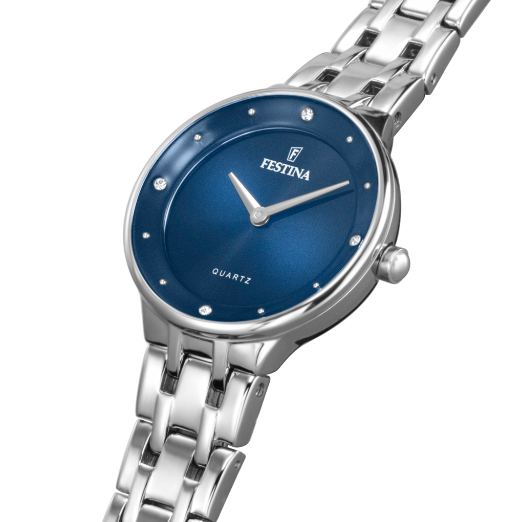 Festina Mademoiselle Ladies Blue Dial Stainless Steel Watch – Blue Salon