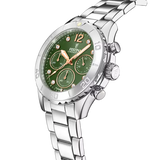 Festina Boyfriend Ladies Green Dial Stainless Steel Watch