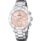 Festina Boyfriend Collection Ladies Pink Dial Stainless Steel Watch