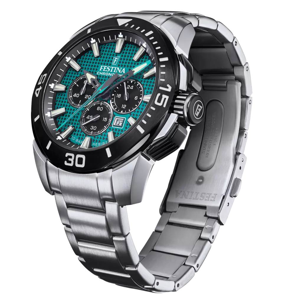 Festina Chrono Bike Men's Green Dial Stainless Steel 316L Strap Watch | Fashion Watches | GCC | Men | Mens | Mens Watches Festina Chrono Bike Men's Green Dial Stainless Steel 316L Strap Watch | Fashion Watches | GCC | Men | Mens | Mens Watches