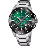 Festina Chrono Bike Men's Green Dial Stainless Steel Strap Watch