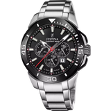 Festina Chrono Bike Men's  Black Dial With Stainless Steel Strap Watch
