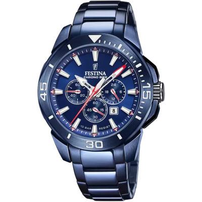 Festina Men's Blue Stainless Steel Watch
