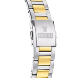 Festina Men's White Dial Two-Tone Solar Energy Watch F20657/1 -