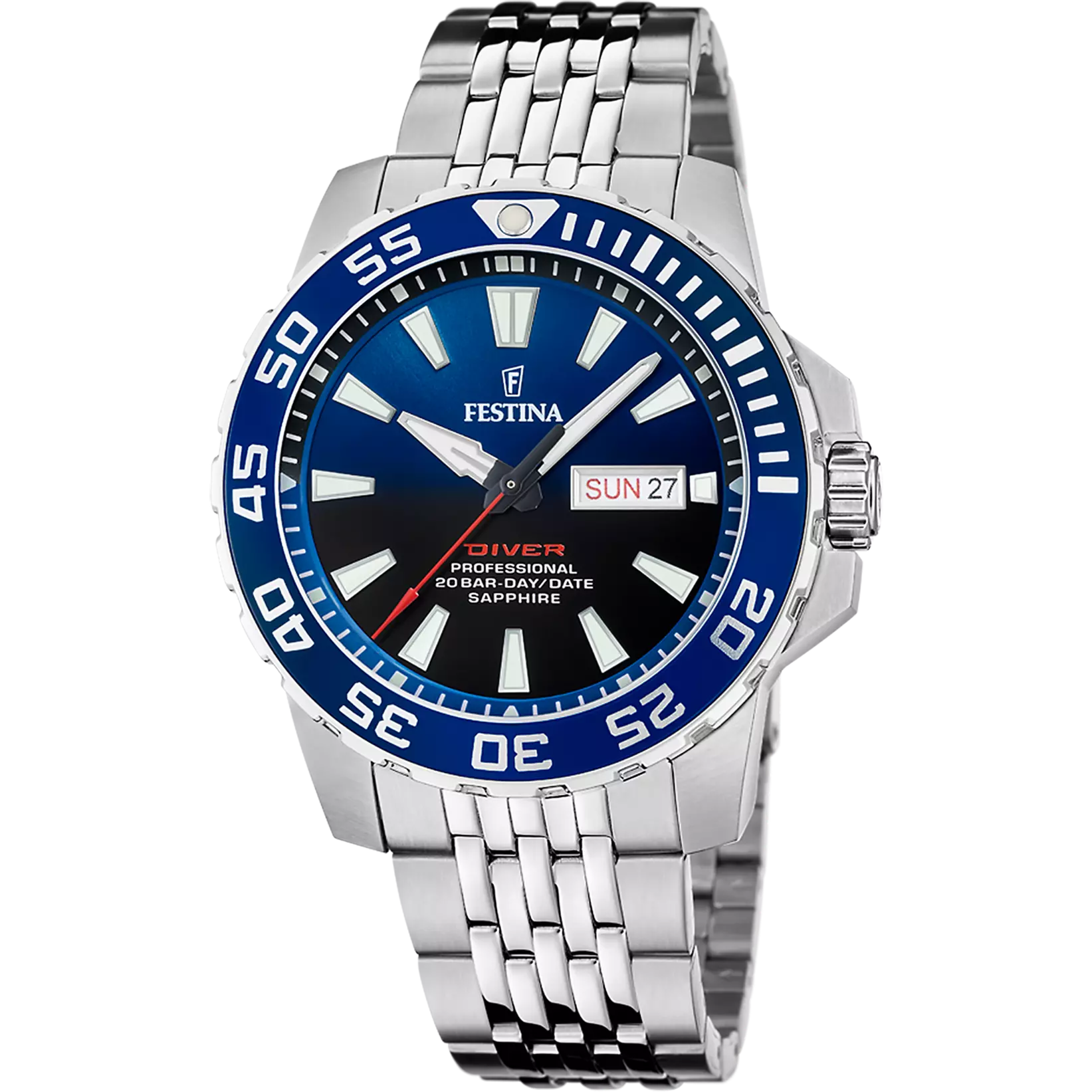 Festina Men's Blue Dial Stainless Steel Watch | Fashion Watches | GCC | Men | Mens | Mens Watches Festina Men's Blue Dial Stainless Steel Watch | Fashion Watches | GCC | Men | Mens | Mens Watches