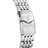 Festina Men's Blue Dial Stainless Steel Watch