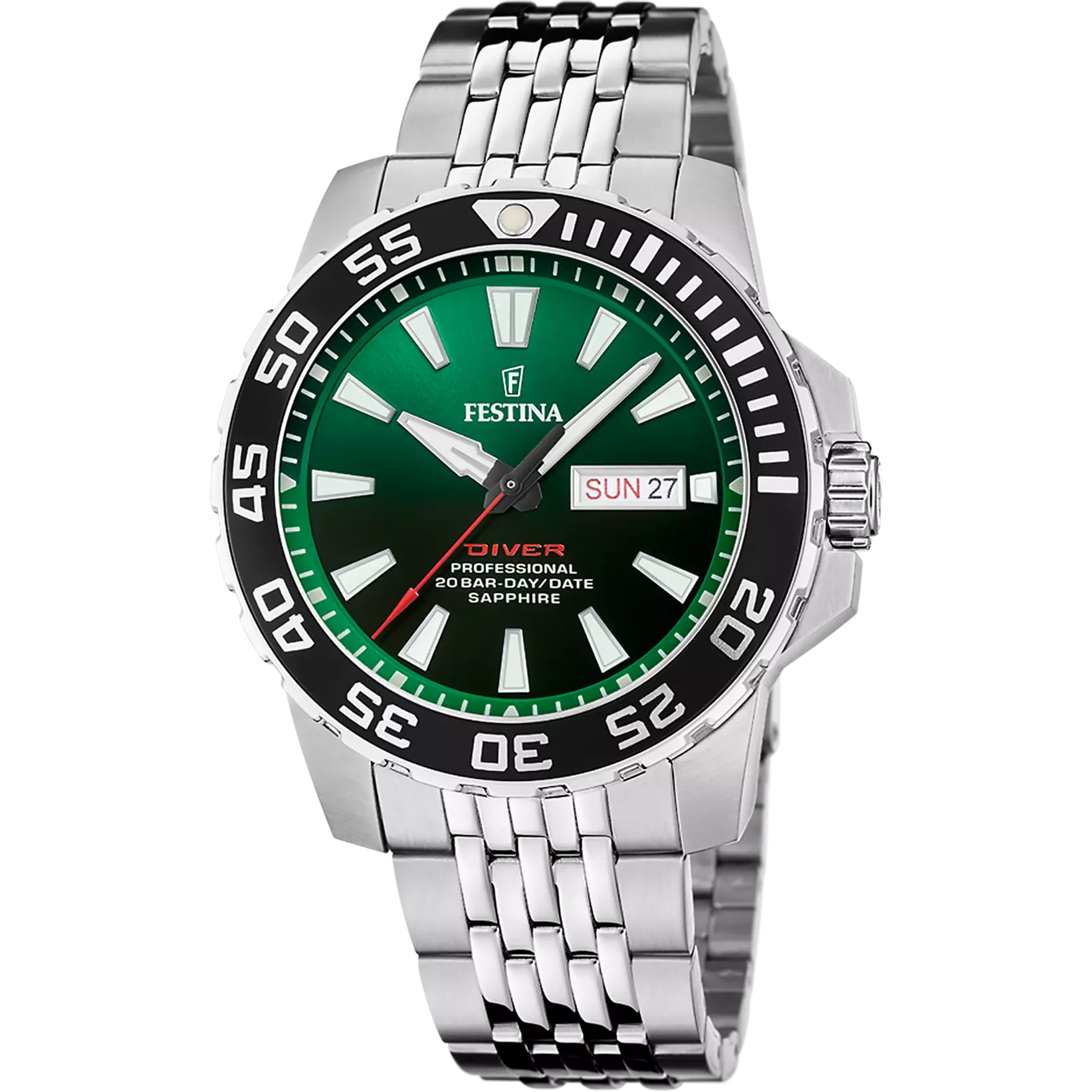 Festina Men's Green Dial Stainless Steel Watch | Fashion Watches | GCC | Men | Mens | Mens Watches Festina Men's Green Dial Stainless Steel Watch | Fashion Watches | GCC | Men | Mens | Mens Watches
