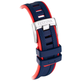 Festina Men's Blue Dial Blue & Red Rubber Strap Watch