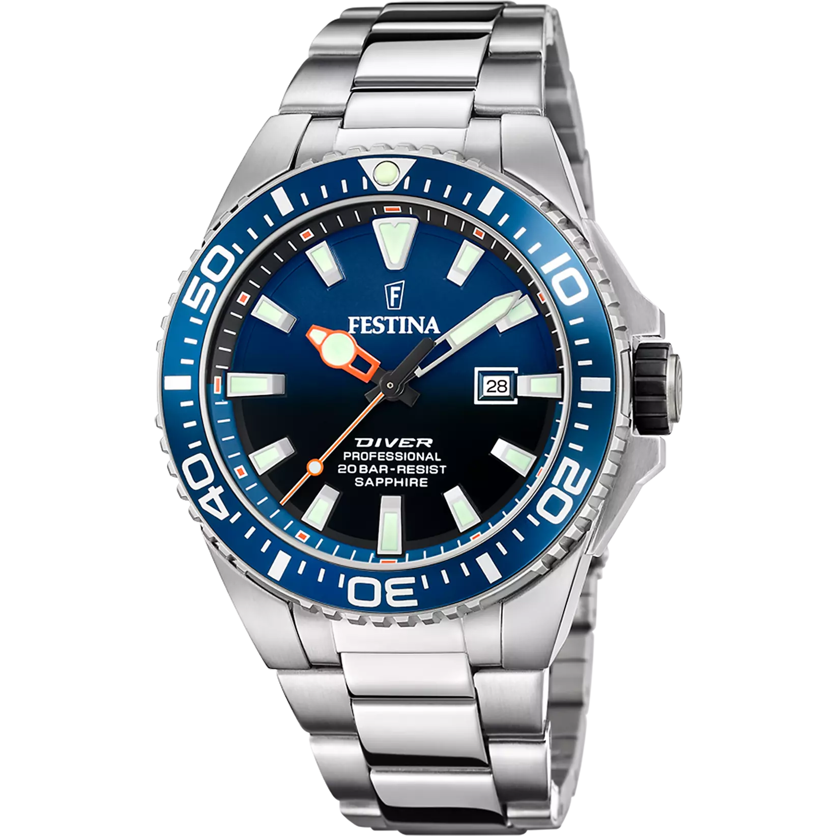 Festina Men's Blue Dial stainless steel Watch | Fashion Watches | GCC | Men | Mens | Mens Watches Festina Men's Blue Dial stainless steel Watch | Fashion Watches | GCC | Men | Mens | Mens Watches