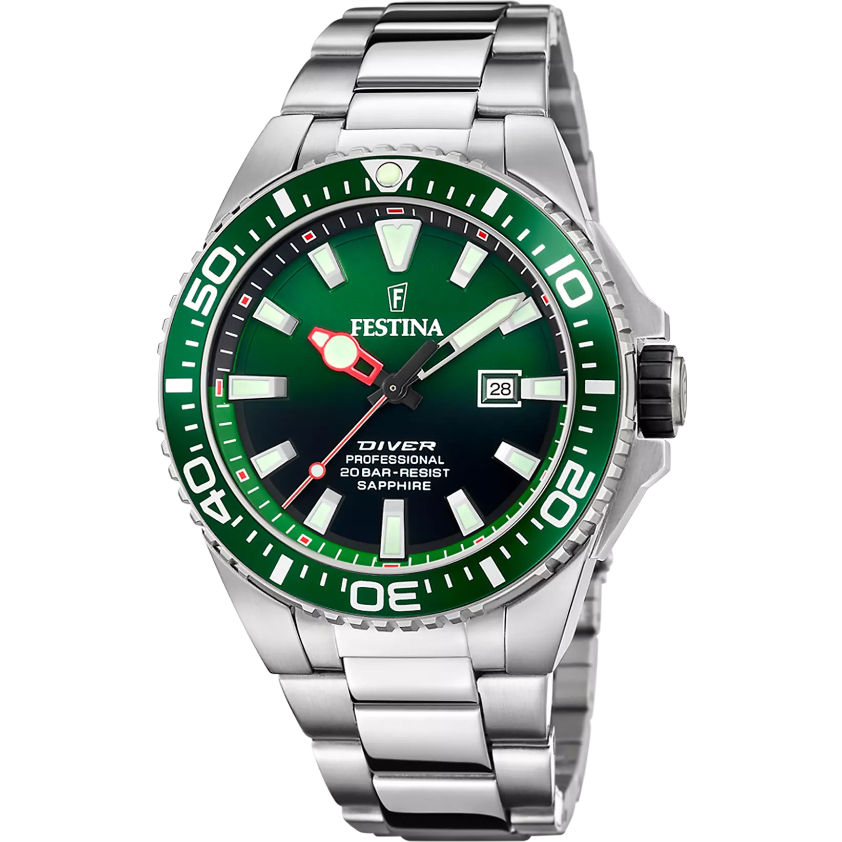 Festina Men's Green Dial Stainless Steel Watch | Fashion Watches | GCC | Men | Mens | Mens Watches Festina Men's Green Dial Stainless Steel Watch | Fashion Watches | GCC | Men | Mens | Mens Watches