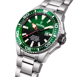 Festina Men's Green Dial Stainless Steel Watch
