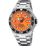 Festina The Originals Gents Orange Dial Stainless Steel Watch