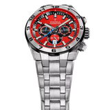 Festina Chrono Bike Gents Red Dial Stainless Steel Watch