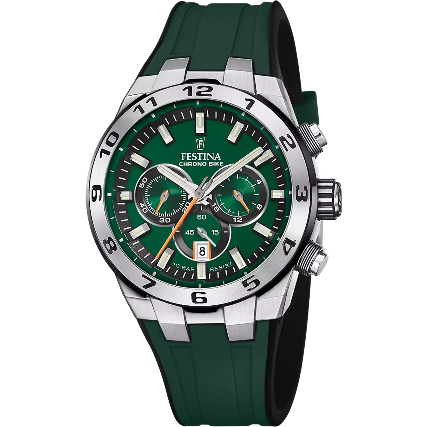Festina Chrono Bike Men's Green Dial With Green Rubber Strap Watch | Fashion Watches | GCC | Men | Mens | Mens Watches Festina Chrono Bike Men's Green Dial With Green Rubber Strap Watch | Fashion Watches | GCC | Men | Mens | Mens Watches