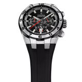 Festina Chrono Bike Gents Black Dial Black Rubber Strap Watch