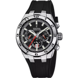 Festina Chrono Bike Gents Black Dial Black Rubber Strap Watch