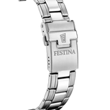 Festina Timeless Chronograph Gents SIlver Dial Stainless Steel Watch