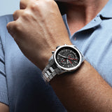 Festina Men's Black Dial Silver Stainless Steel Chronograph Watch