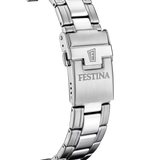 Festina Men's Black Dial Silver Stainless Steel Chronograph Watch