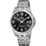 Festina Titanium Gents Black Dial Watch