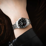 Festina Titanium Ladies Black Dial Titanium Watch