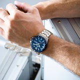 Festina Men's Blue Dial Titanium Watch