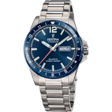 Festina Men's Blue Dial Titanium Watch