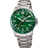 Festina Titanium Gents Green Dial Watch