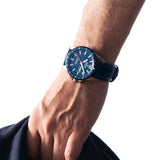 Festina Men's Blue Dial Leather Bracelet Titanium Watch