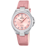 Festina Mademoiselle Ladies Pink Dial Pink Leather Strap Watch