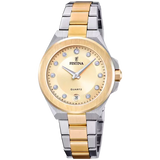 Festina Mademoiselle Ladies Gold Dial Two Tone Stainless Steel Watch