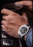 Nivada Grenchen F77 Black With Date Men's Automatic Watch