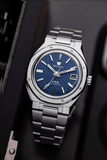 Nivada Grenchen F77 Blue With Date Men's Automatic Watch