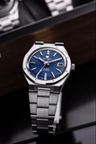 Nivada Grenchen F77 Blue With Date Men's Automatic Watch